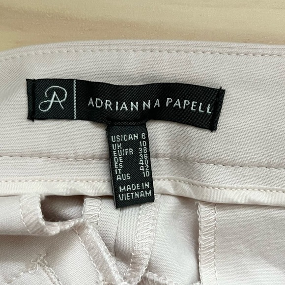 Adrianna‎ Papell Blush Pink Bi Stretch Kate Fit Pants Trousers, Size 6 - Picture 4 of 10